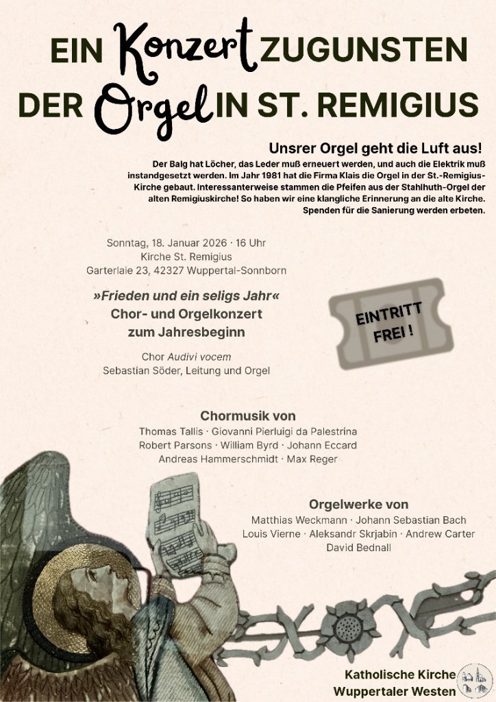 Konzertplakat: 'Ein seligs neues Jahr' (c) C. v. Eynern