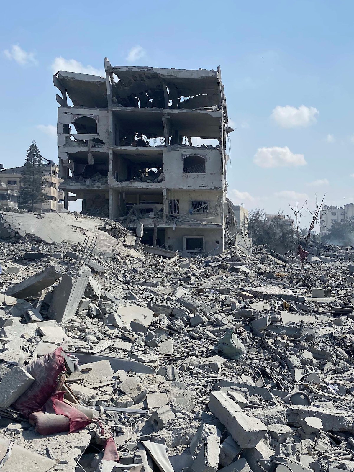 Zerstörungen in Gaza-Stadt 2023 (c) Palestinian News & Information Agency (Wafa) in contract with APAimages, CC BY-SA 3.0, via Wikimedia Commons