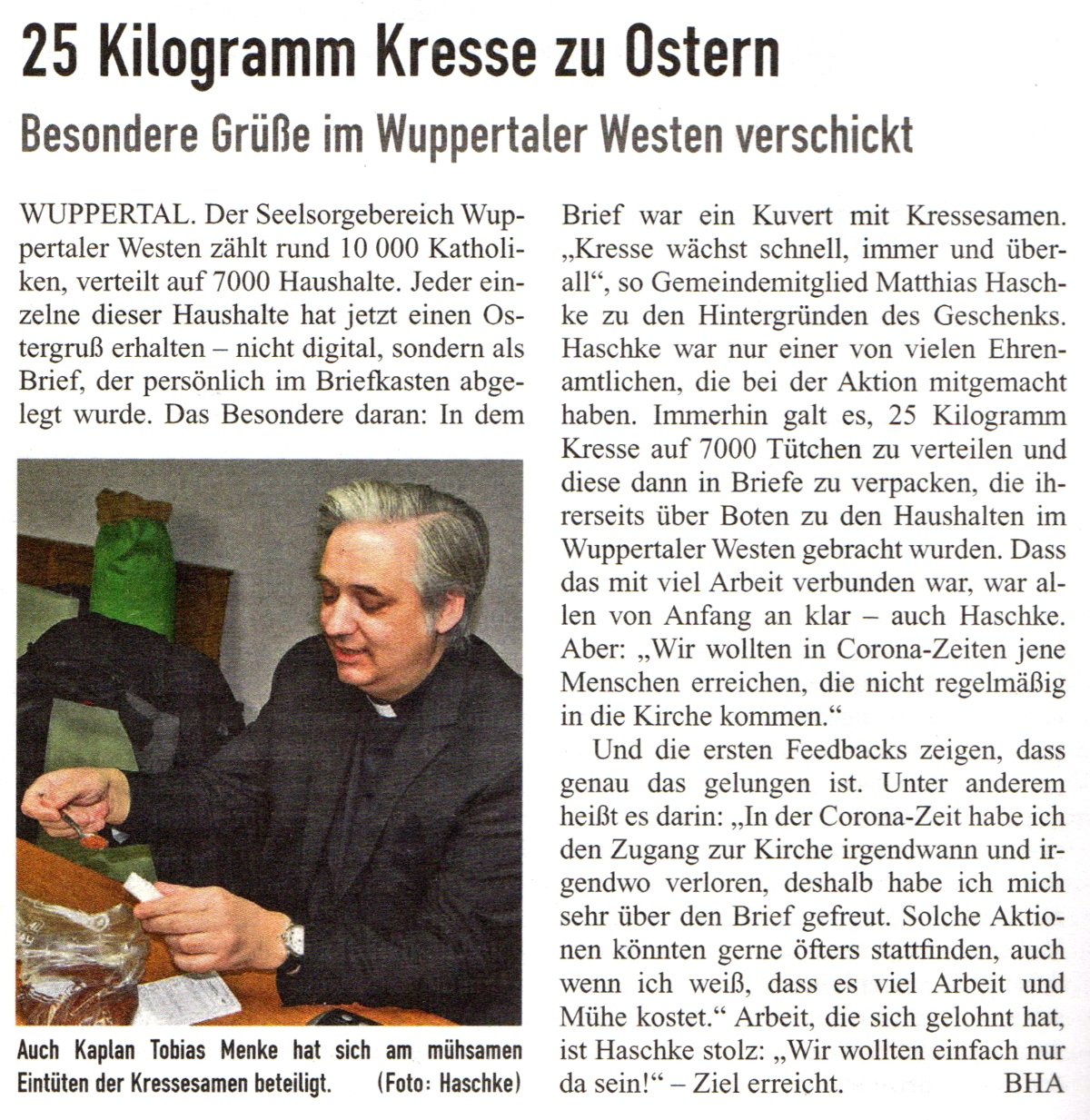 Kresse für die Osterbriefe (c) M. Haschke