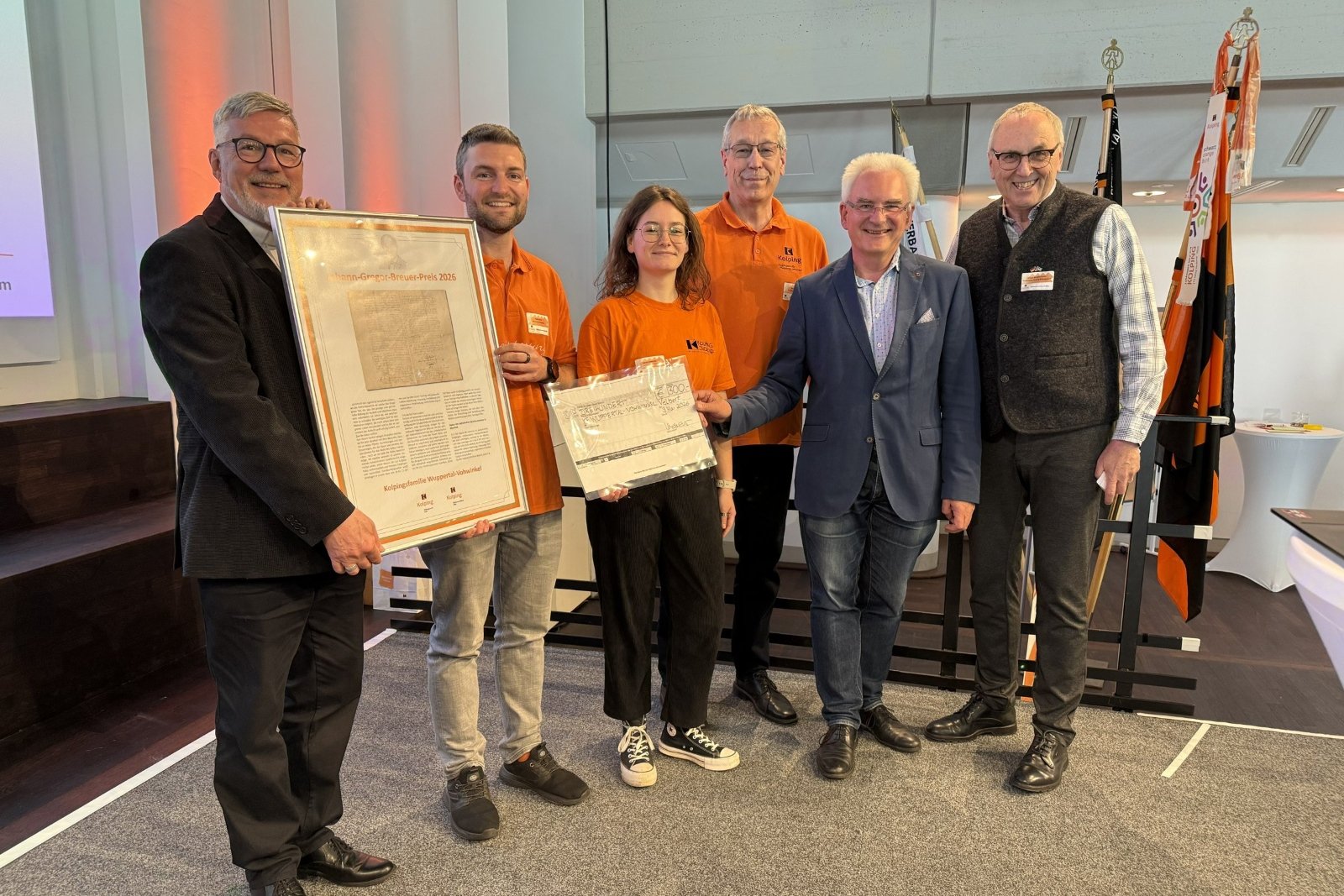 Johann-Gregor-Breuer-Preis an die Kolpingsfamilie Vohwinkel (c) Kolping Diözesanverband Köln