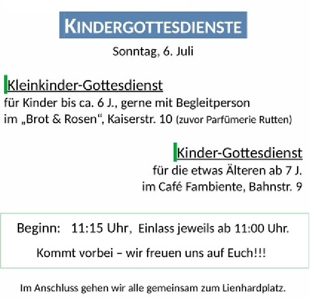 Kindergottesdienst red