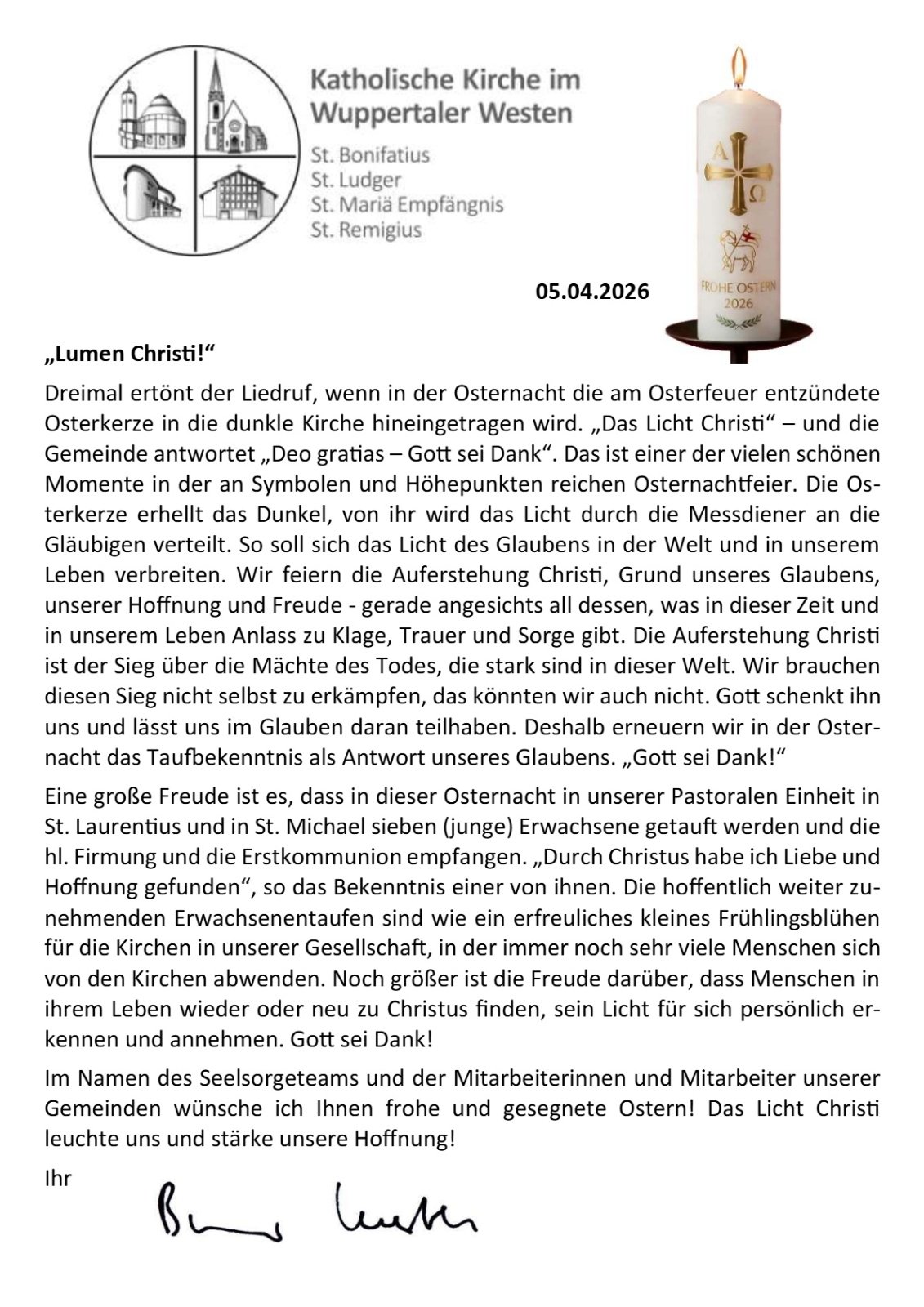 Vorwort Ostern 26