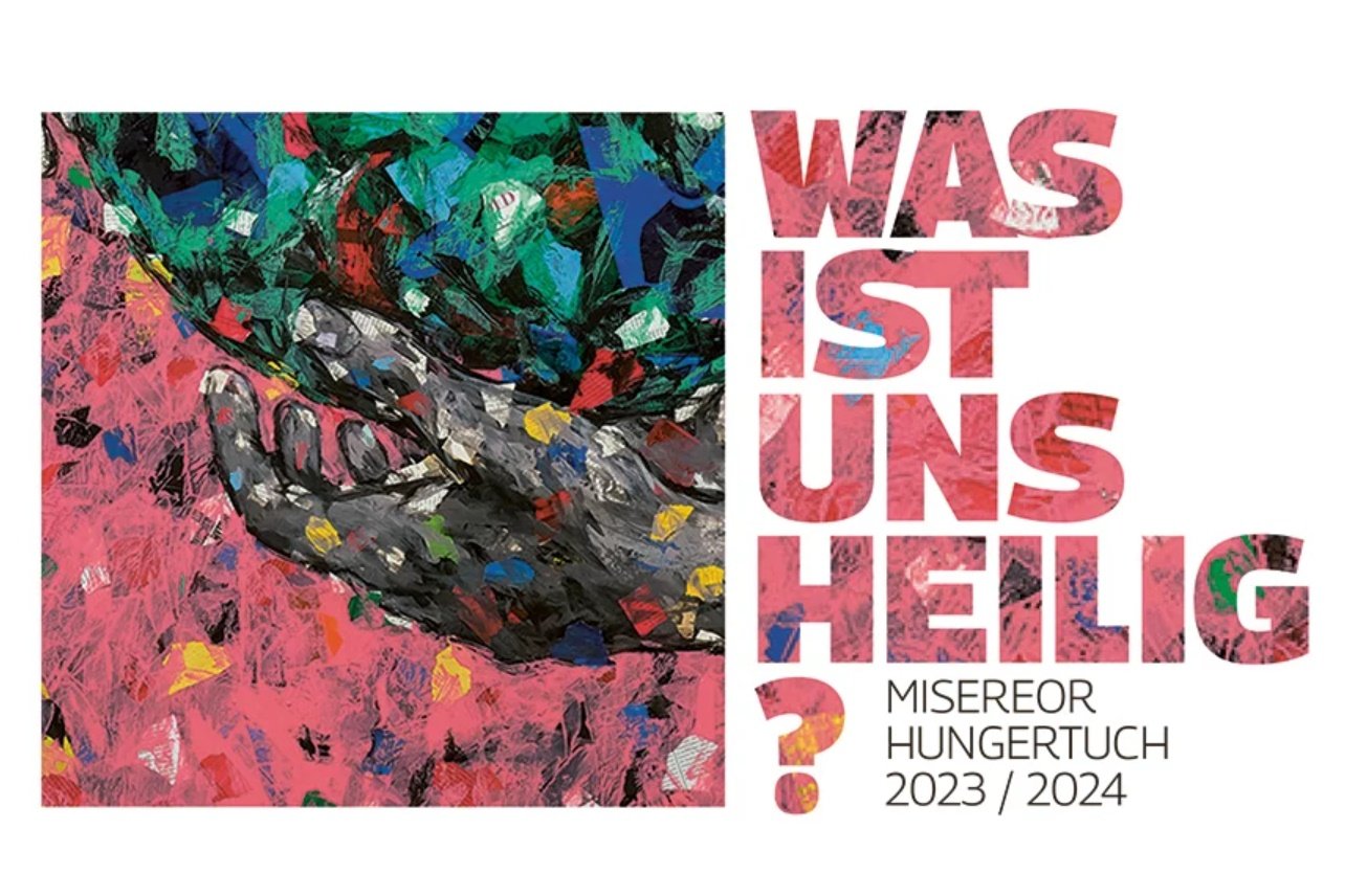 Misereor-Hungertuch 2023 „Was ist uns heilig?“ von Emeka Udemba (c) Misereor