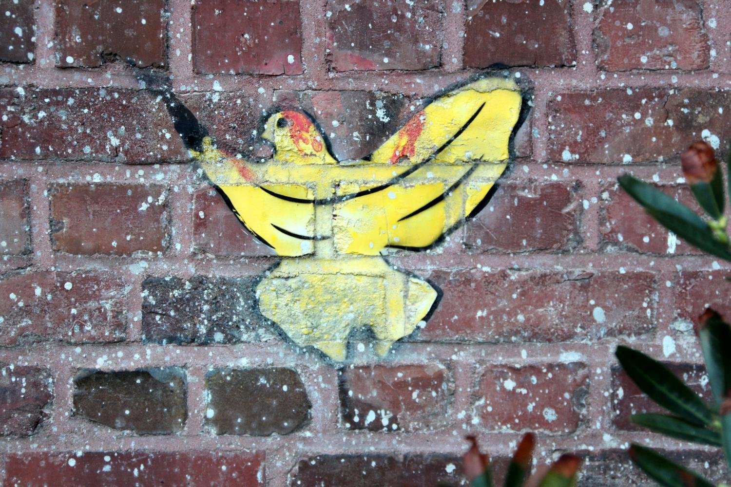 Grafitto: Taube (c) Bernhard Riedl, pfarrbriefservice.de