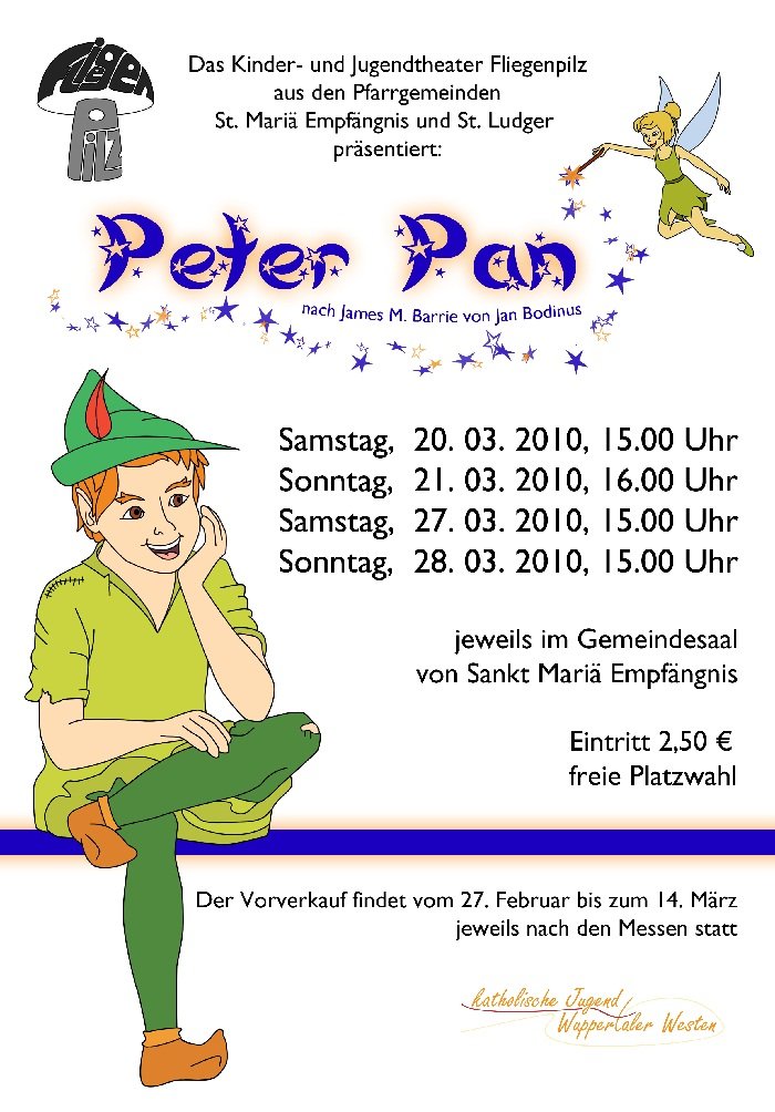 Plakat 2010 Peter Pan (c) J. Budschun