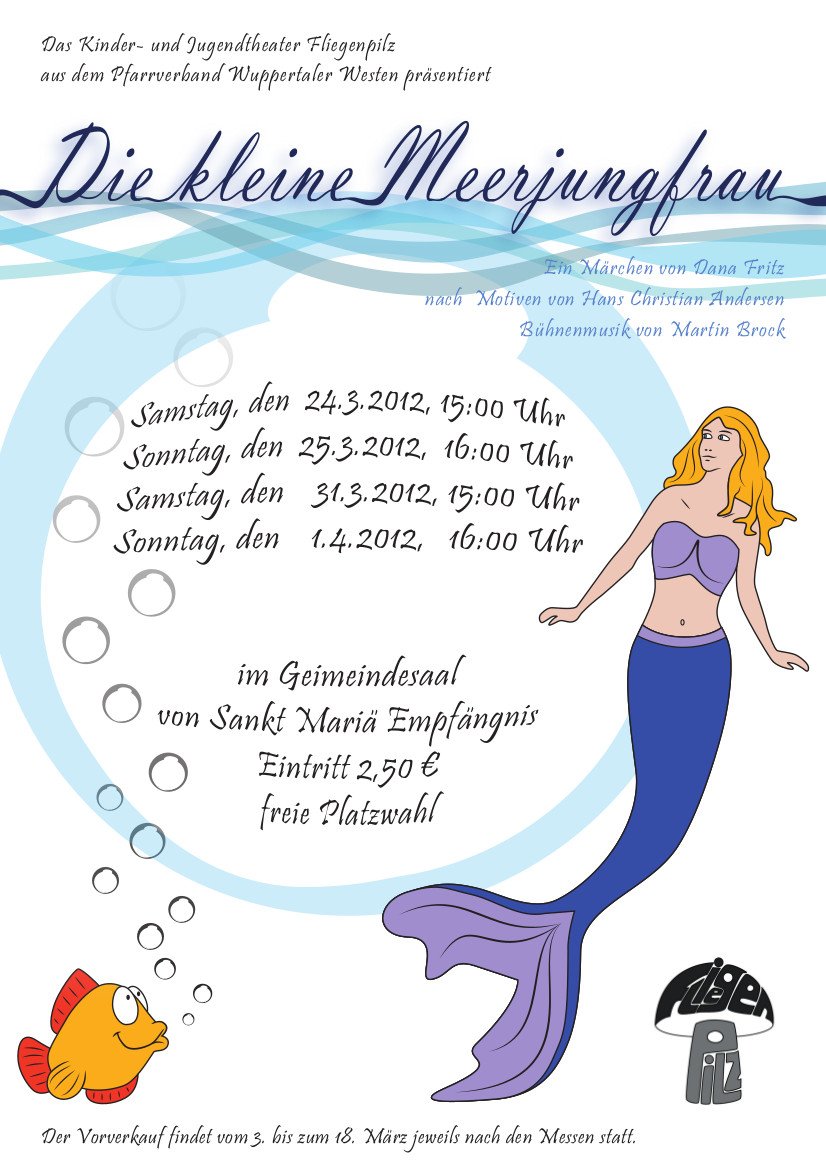 Plakat 2012 Die kleine Meerjungfrau (c) J. Budschun