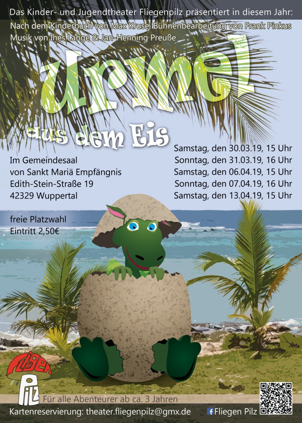 Plakat 2019 Urmel aus dem Eis (c) J. Budschun