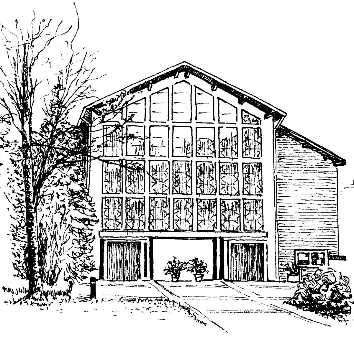 St. Bonifatius Zeichnung (c) W. Riedel